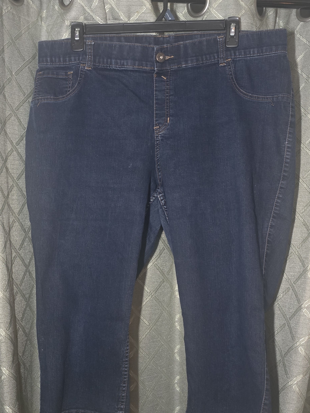 Lane Bryant Women's Dark Blue Relaxed It Denim Capria